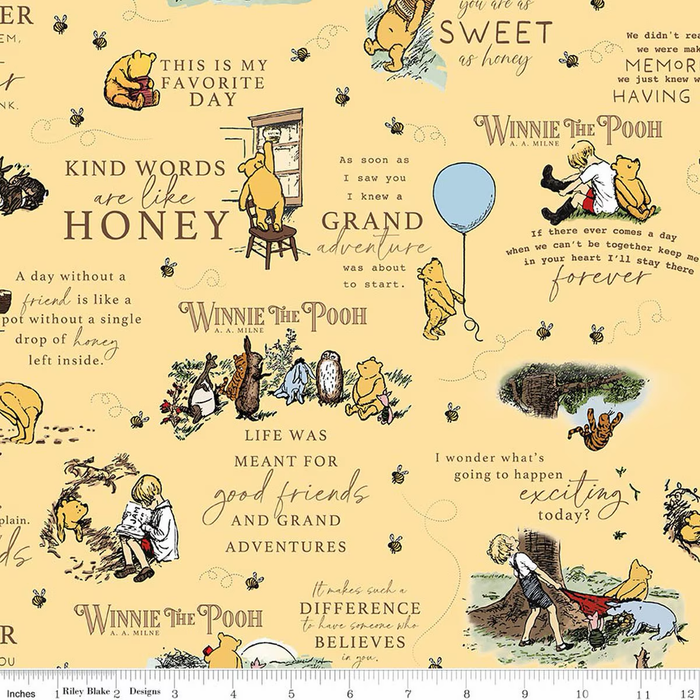 Quotes Sunshine- Winnie the Pooh Flannel