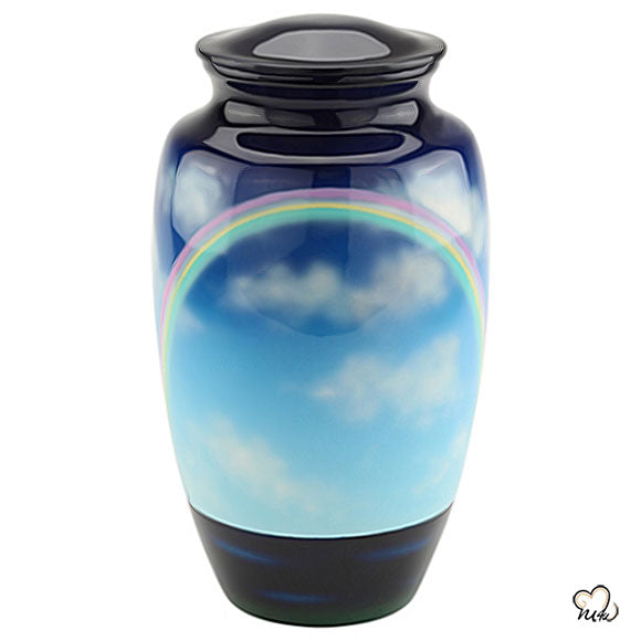 Rainbow Bridge Hand Painted Adult Cremation Urn - ExquisiteUrns