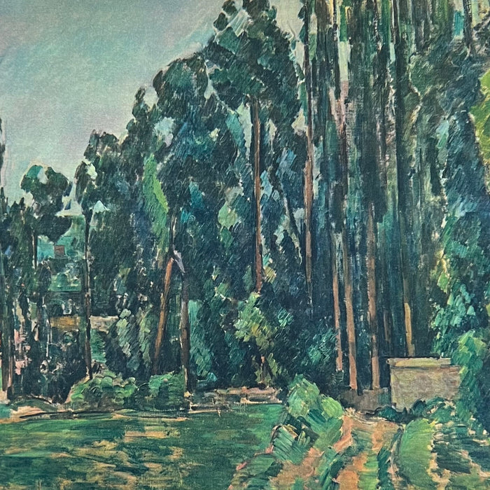 Rare Vintage 1949 Cézanne "Les Peupliers" French Offset Lithograph