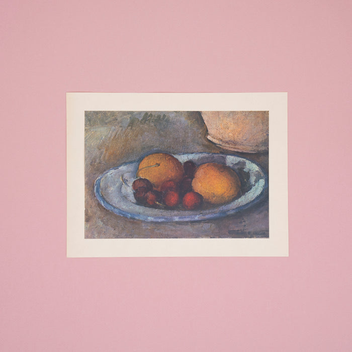 Rare Vintage 1949 Cézanne Still Life French Offset Lithograph