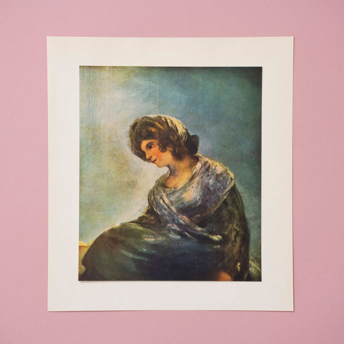 Vintage 1954 Goya of "The Milkmaid of Bordeaux" Print