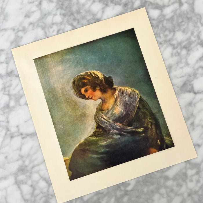 Vintage 50s Goya of The Milkmaid of Bordeaux