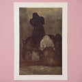 Rare Vintage 1954 Goya "Preaching Monk" Offset Lithograph