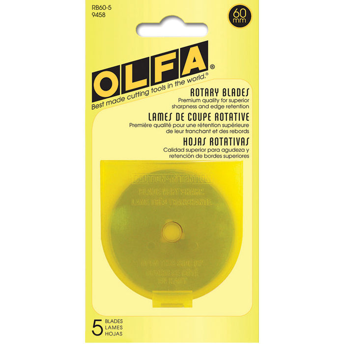 RB60-5 60MM Blades 5ct RTY-3/G