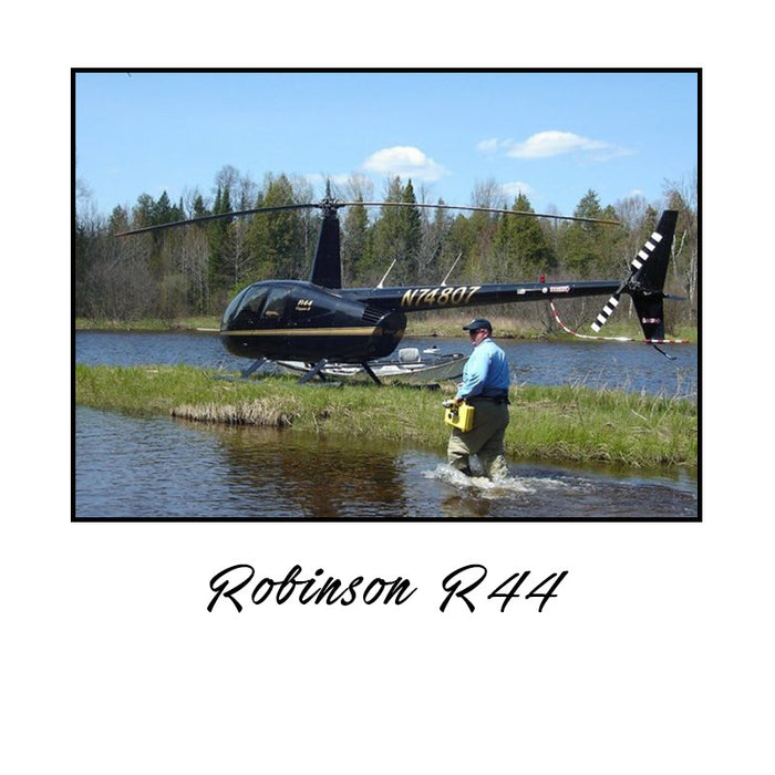 Robinson R44 (Black/Yellow) HD Helicopter Sign - A Prayer for our Pilot