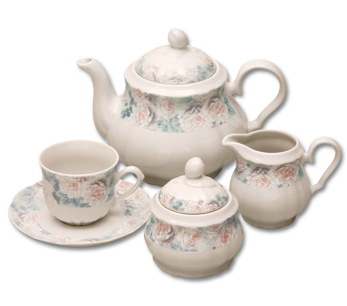 Rose Tea Set - flower - Eucalyptus And Sage | Tea, Coffee, Mug, and Cup products for men and women of all ages