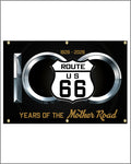 ROUTE 66 100th Anniversary Mother Road Vinyl Garage Banner