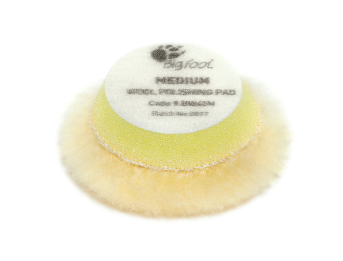 RUPES Medium Wool Pads (Yellow) BW40M (45MM) 4 Pack