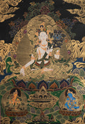 White Tara Thangka - Sacred  Tibetan Painting