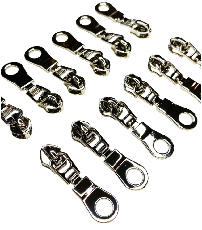Sassafras Nickel Zipper Pulls