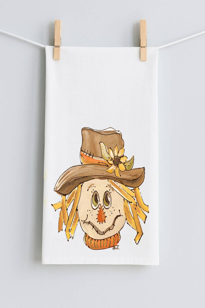 SCARECROW ORANGE TEA TOWEL