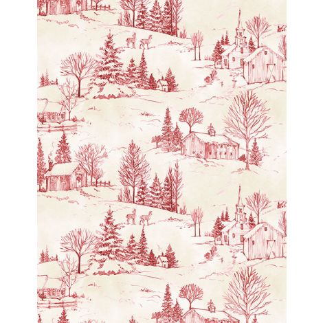 Scenic Toile Cream/Red- The Jolly North