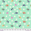 School Crossing- Seafoam- Floral Reef