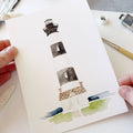 Seaside paintable notecards - The Preppy Bunny