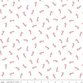 Seasonal Basics Candy Canes White