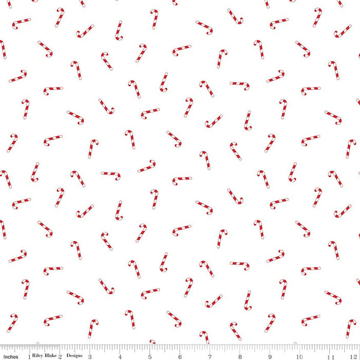 Seasonal Basics Candy Canes White