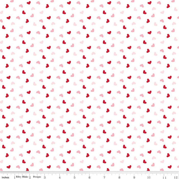 Seasonal Basics Heart Toss White