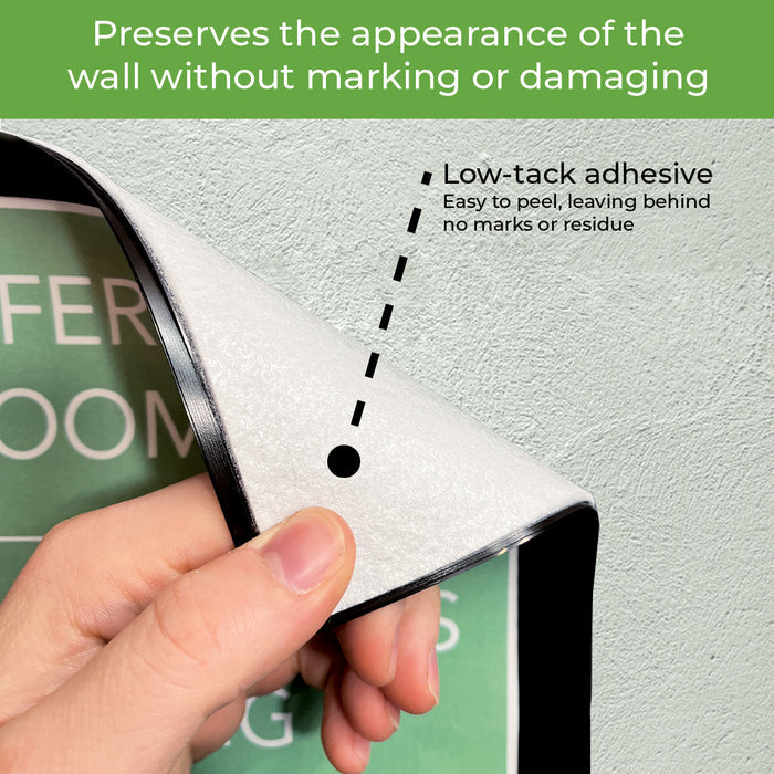 Semi-Permanent Self-Adhesive Backed Document Holder (Pack of 5)