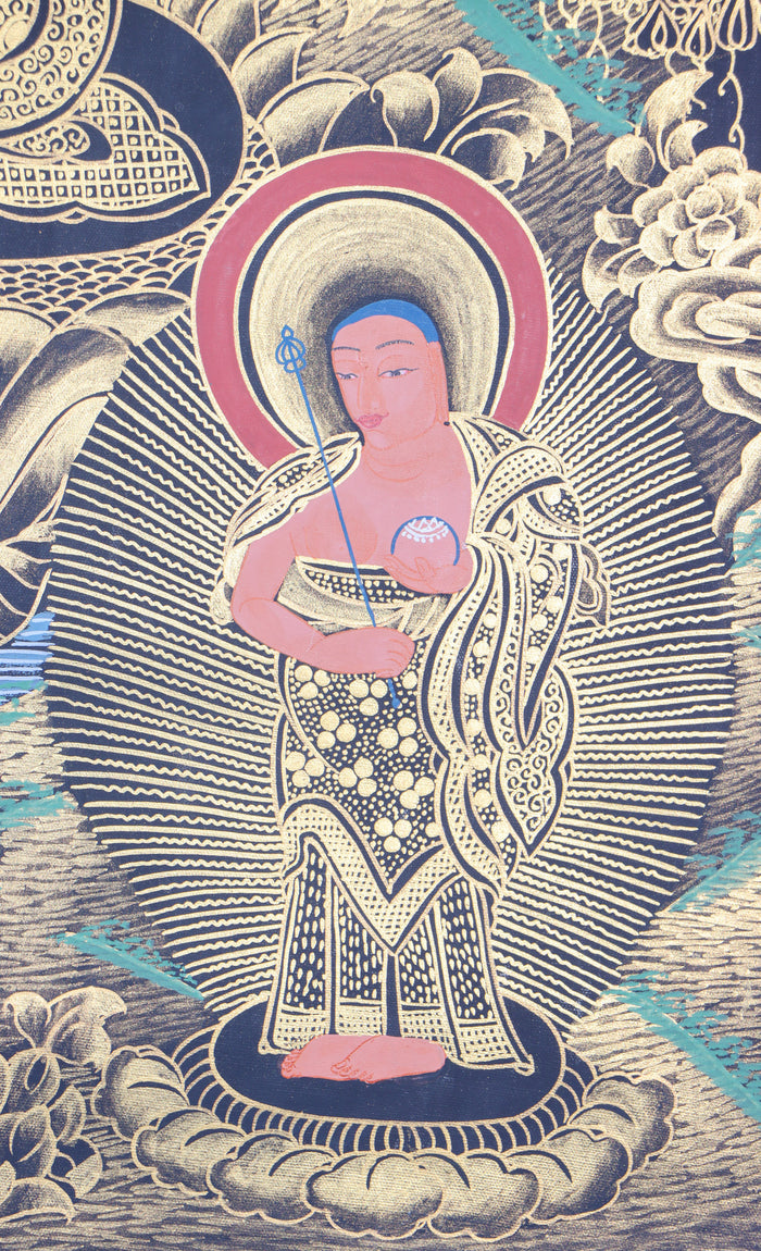 Shakyamuni Buddha Thangka Painting - Handpainted Art