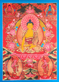 Shakyamuni Buddha  Thangka for meditation aid, and teaching tool.