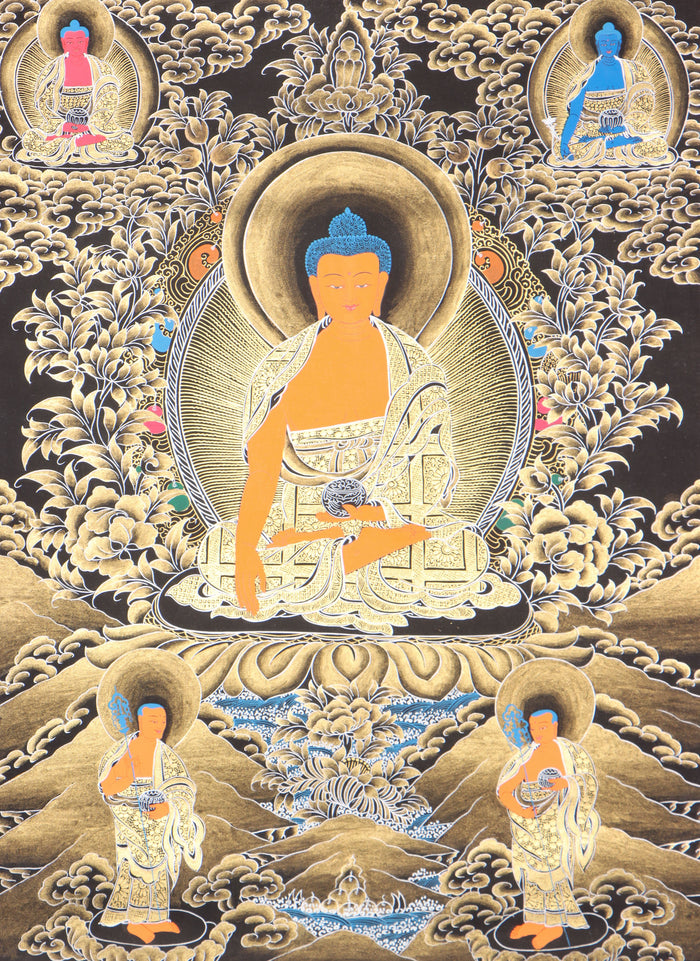 Shakyamuni Buddha Thangka for wall decor and enlightment.
