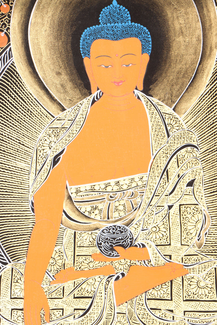 Shakyamuni Buddha Thangka for wall decor and enlightment.