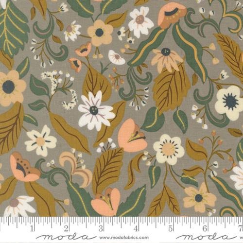 Silver Violet Haze Floral Metallic- Sunlit Ruins