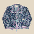 Simply Southern Ophelia Quilted Ribbon Jacket Blue/Lavender