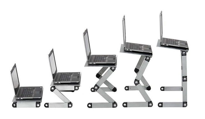 SmartStand™ Adjustable Ergonomic Portable Aluminum Laptop Desk Stand