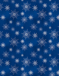 Snowflakes Dark Blue- Let It Snow- Man!