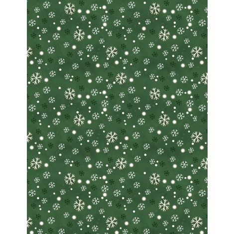 Snowflakes Green- The Jolly North
