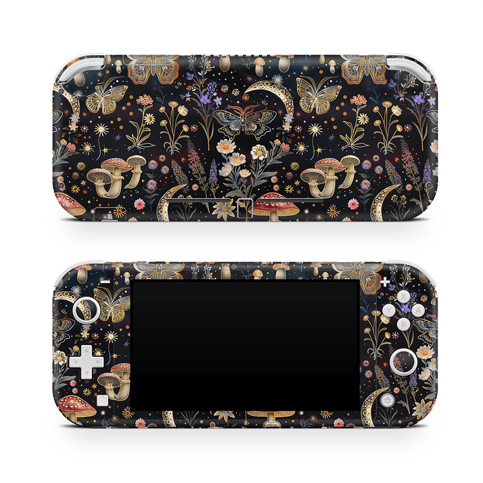 Sparkling Mushies Nintendo Switch Lite Decal Skin