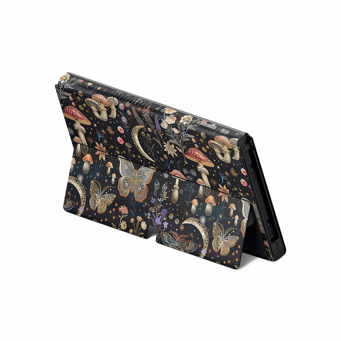 Sparkling Mushies Nintendo Switch OLED Decal Skin