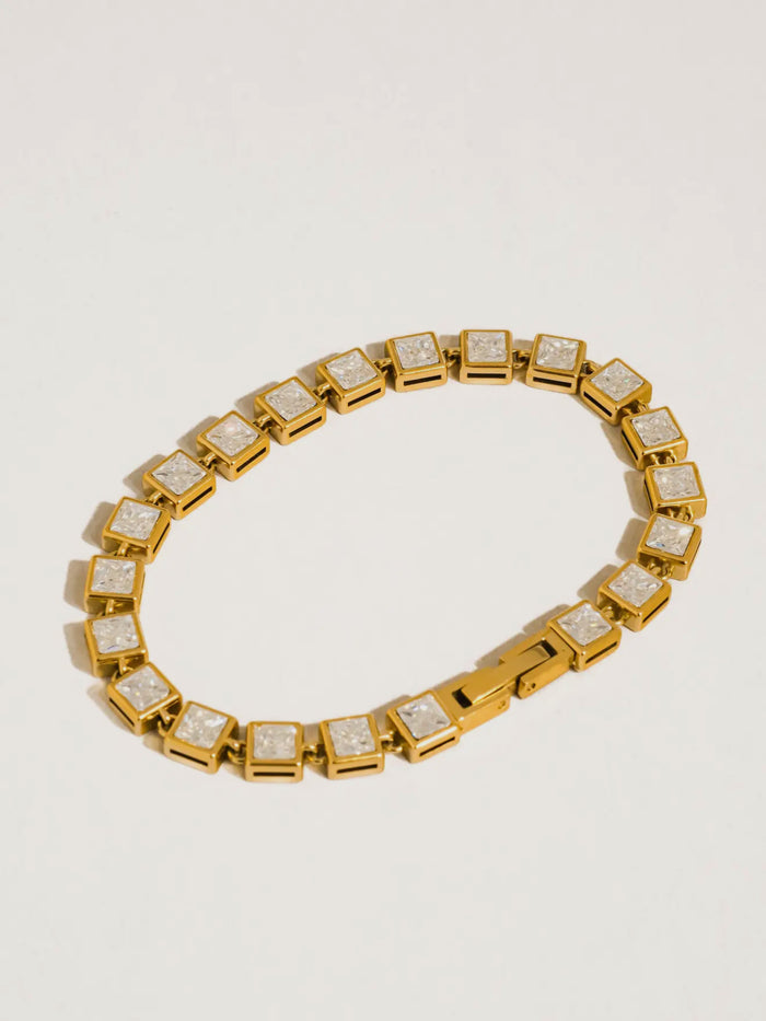 Square CZ Bracelet
