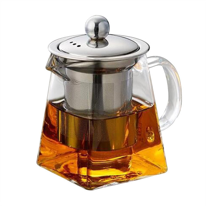 Stainless Steel Heat Resistant Glass Tea Pot - Eucalyptus And Sage | Tea, Coffee, Mug, and Cup products for men and women of all ages