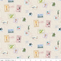 Stamps Print Cream