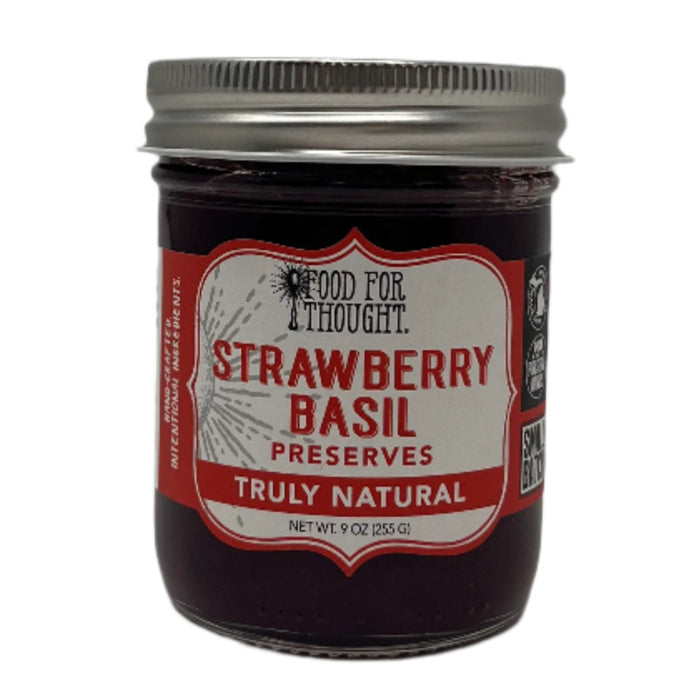 Strawberry Basil Preserves Truly Natural — Food For Thought