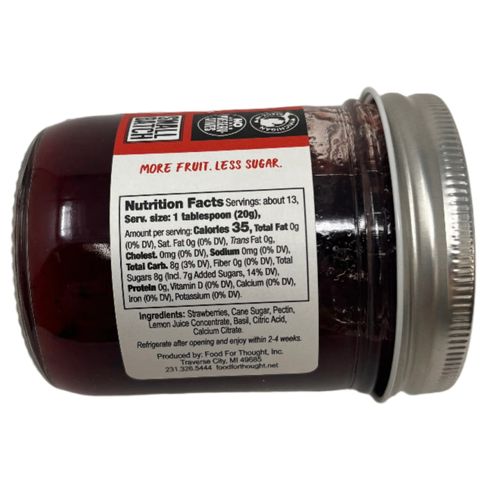 Strawberry Basil Preserves Truly Natural — Food For Thought, view 2