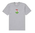 Supreme Grinch Tee - Heather Grey (FW24) featuring iconic Grinch character