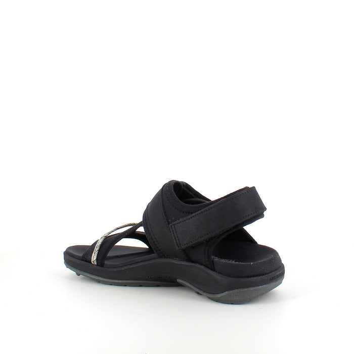 Svart Merrell-sandal – bekväm sandal med justerbar passform