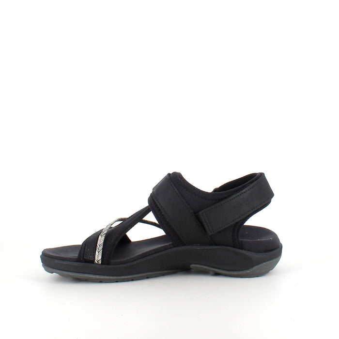 Svart Merrell-sandal – bekväm sandal med justerbar passform