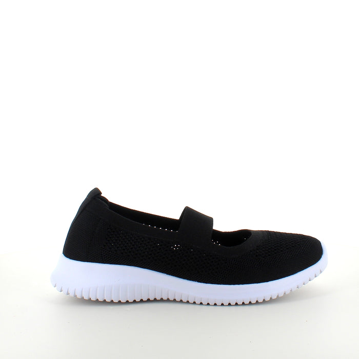 Svart slip-on-ballerina från Endurance med flexibel komfort