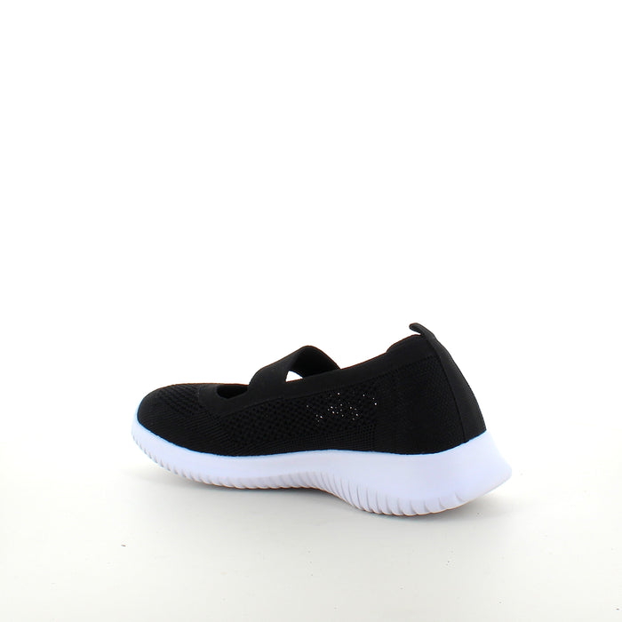 Svart slip-on-ballerina från Endurance med flexibel komfort