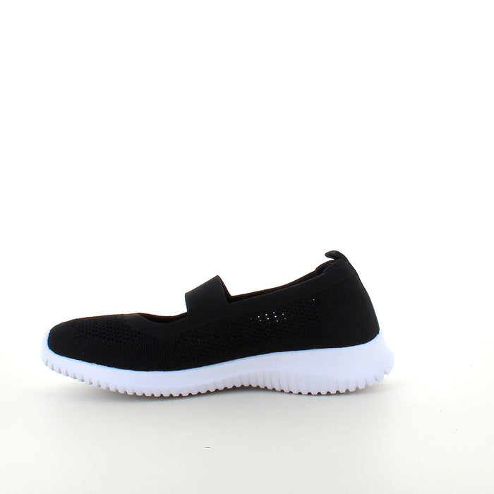 Svart slip-on-ballerina från Endurance med flexibel komfort