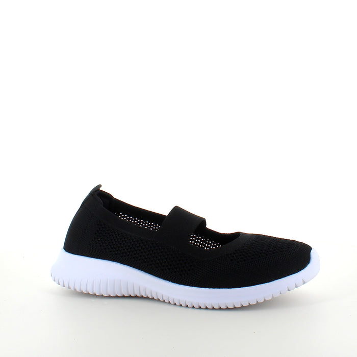 Svart slip-on-ballerina från Endurance med flexibel komfort