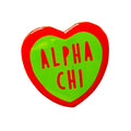 Sweetheart Button- Alpha Chi Omega