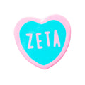 Sweetheart Button- Zeta Tau Alpha