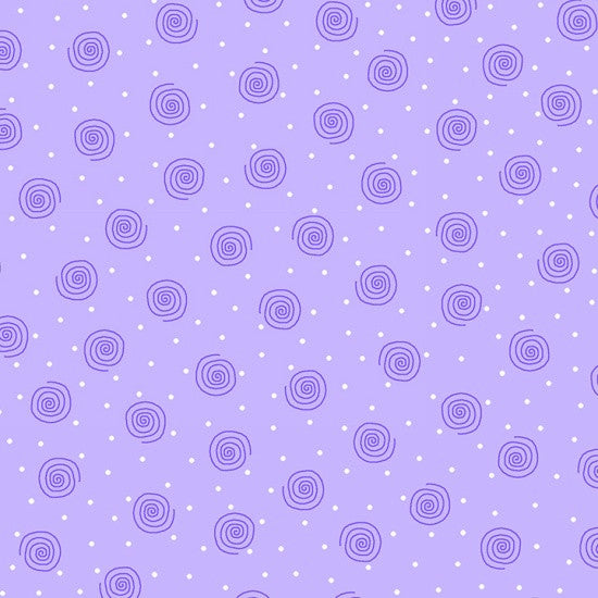 Swirls Purple Flannel