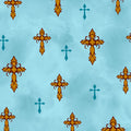 Teal Crosses- Amazing Grace