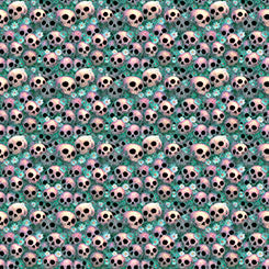 Teal Skulls- Witchypoo